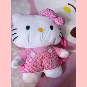 Hello kitty pink backpack plush doll